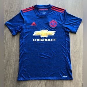 Manchester United 2016-2017 Away Blue Football Shirt/Jersey